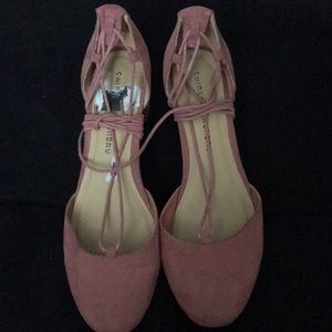 Lace around the ankle heels